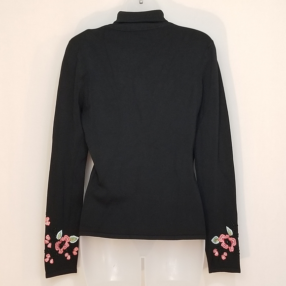 Medium Michelle Nicole beaded turtleneck sweater 220 - Picture 2 of 11